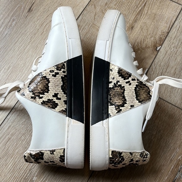 Emporio Armani Leather Sneaker with Snakeskin Detail - Picture 7 of 11